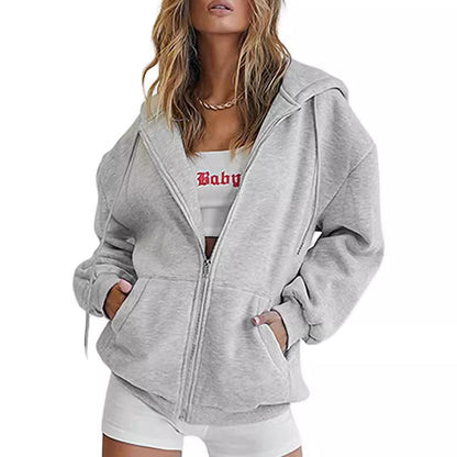 Damen Oversized Kapuzenjacke Norvielle
