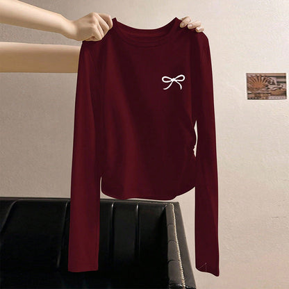 Damen Longsleeve Oberteil Rundhalsausschnitt Norvielle