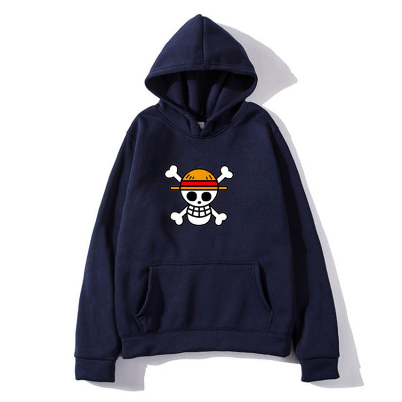 Damen Kapuzenpullover Piratenmotiv Bequem Norvielle