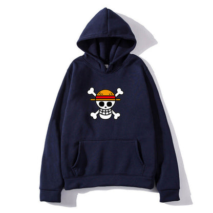 Damen Kapuzenpullover Piratenmotiv Bequem Norvielle