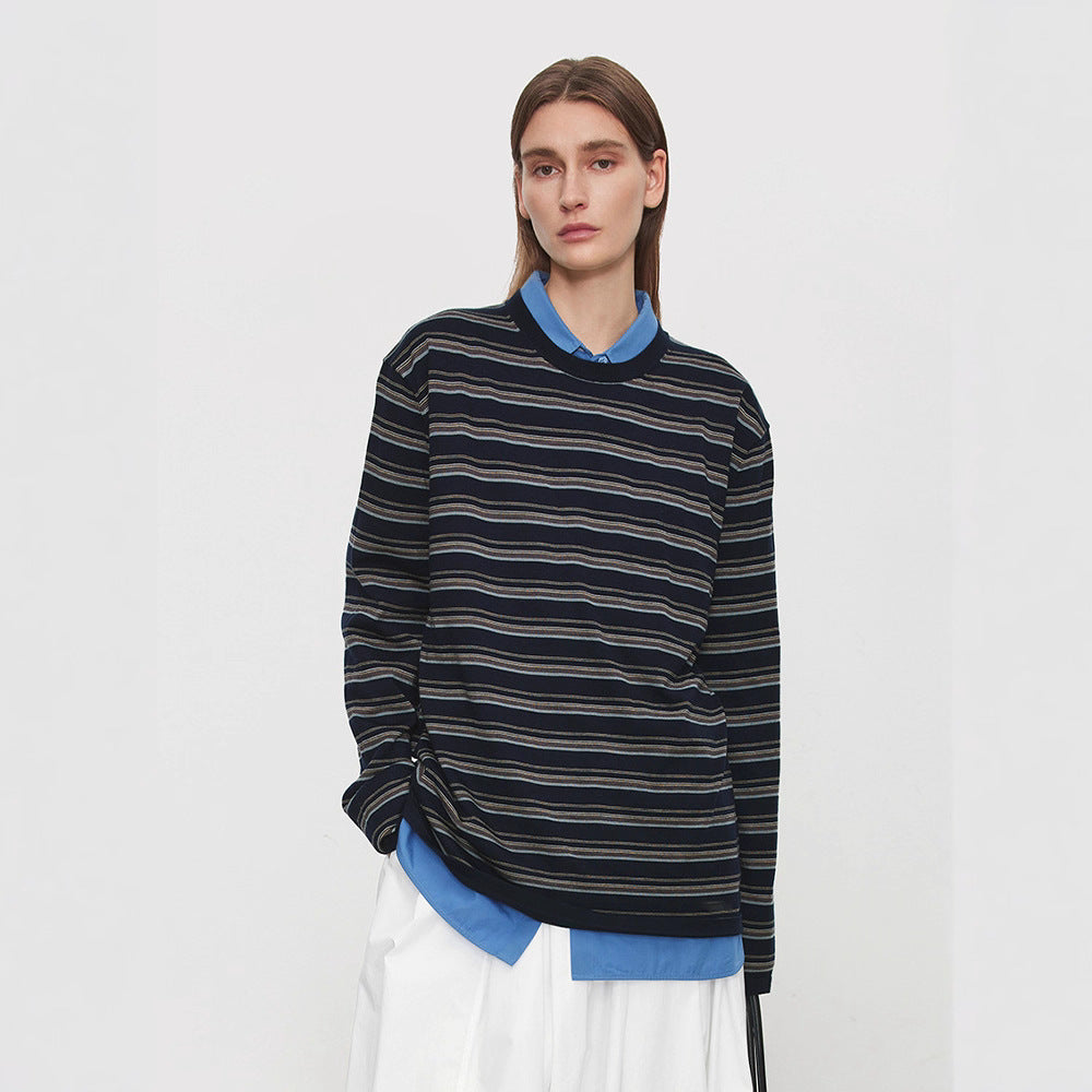 Damen Langarmshirt mit Bindegürtel Modisch