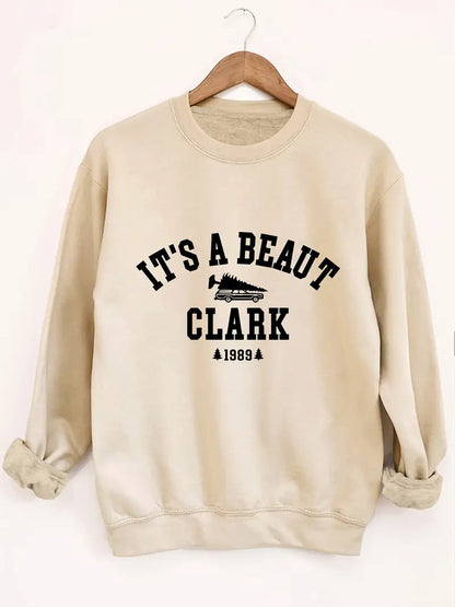 Damen Sweatshirt Lässiger Schriftzug Bequemer Schnitt Norvielle