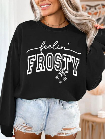Damen Sweatshirt Grafik-Aufdruck Norvielle