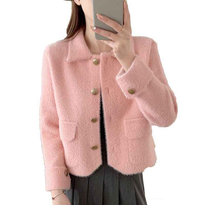 Damen Kurzjacke Norvielle Elegante Kuscheljacke