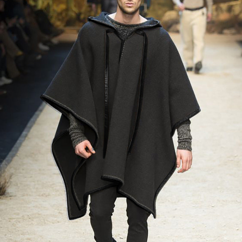 Herren Kapuzenponcho atmungsaktives Material Norvielle