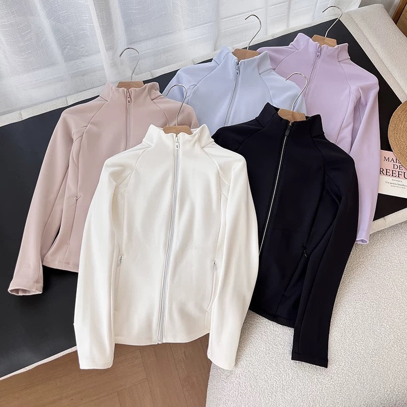 Damen Sportjacke Atmungsaktiv Hochkragen Norvielle