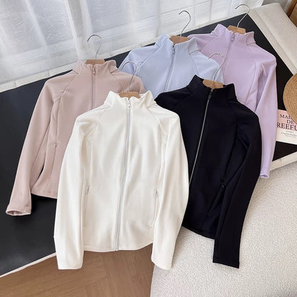 Damen Sportjacke Atmungsaktiv Hochkragen Norvielle