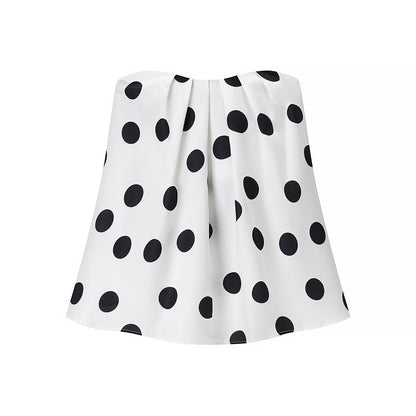 Damen Weite Hose Punktmuster