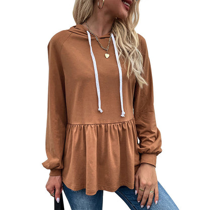 Damen Hoodie mit Volantdetails Norvielle