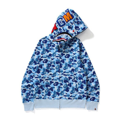 Damen Kapuzenjacke Camouflage Baumwollmischung
