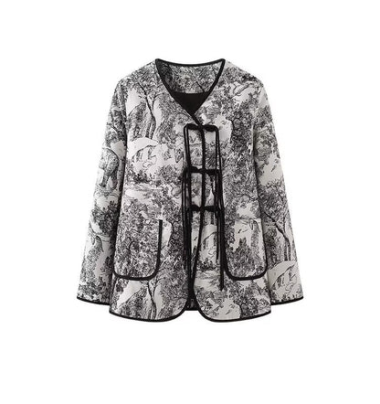 Damen Blazerjacke Quilted Landhausdruck Norvielle
