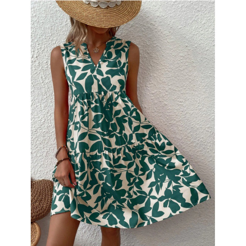 Damen Sommerkleid Florales Design Norvielle