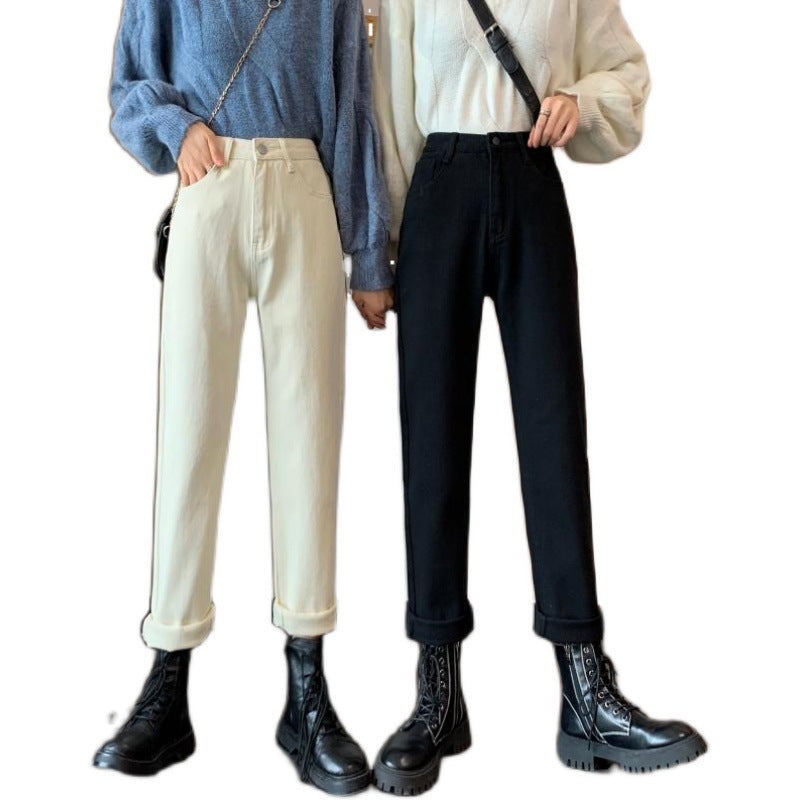 Damen Hochtaillierte Stoffhosen Norvielle