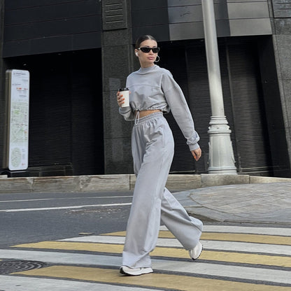 Damen Crop- Set mit weiter Hose Norvielle