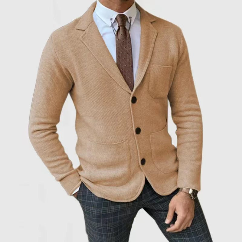 Herren Strickjacke Elegante Taschen Norvielle - Norvielle