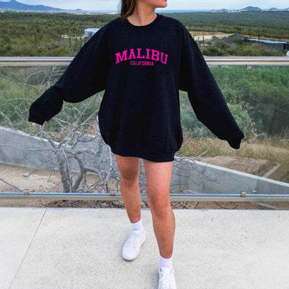 Damen Sweatshirt Weiches Material Norvielle California-Logo