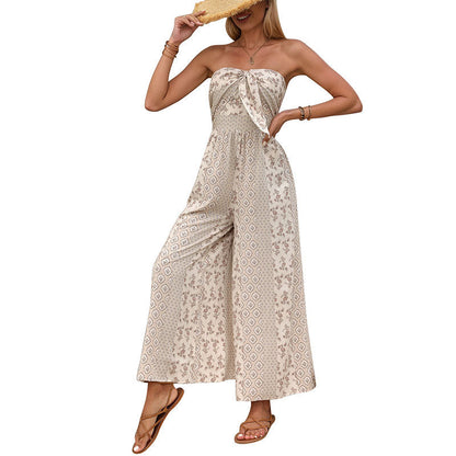 Damen Maxi-Kleid Florales Design Elastischer Taillengürtel