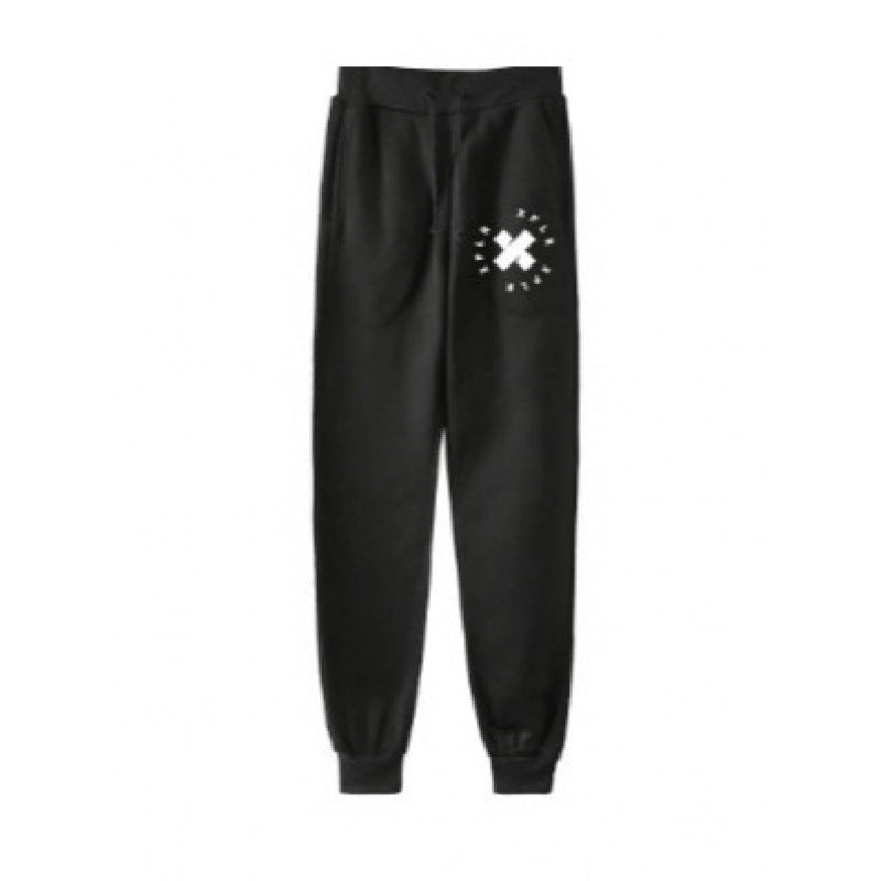 Damen Jogginghose Elastischer Bund Schwarz Norvielle - Norvielle