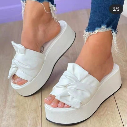 Damen Wedge Pantoletten Rutschfeste Sohle
