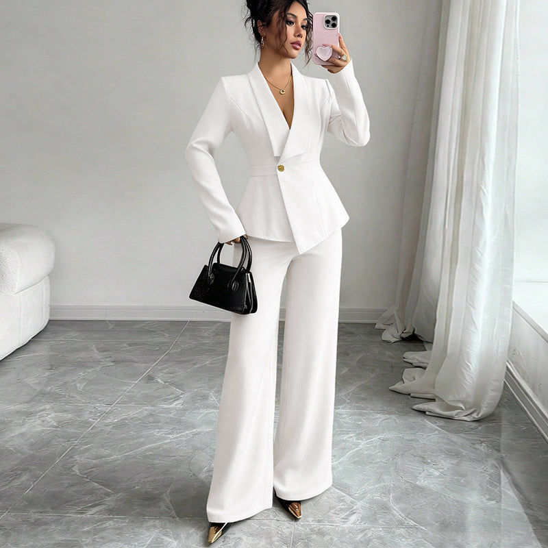 Damen Blazeranzug Slim Fit Hochkragen Norvielle