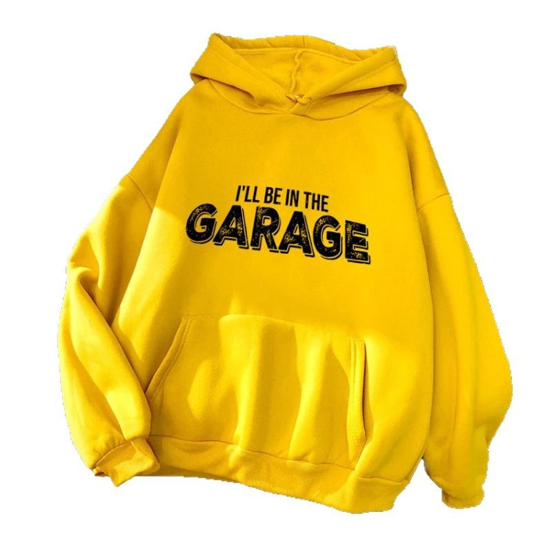 Damen Kapuzenpullover Garagen-Motiv Norvielle
