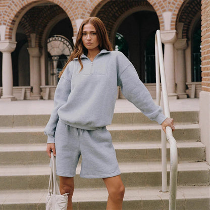 Damen Sportset Sweatshirt und Shorts Norvielle - Norvielle