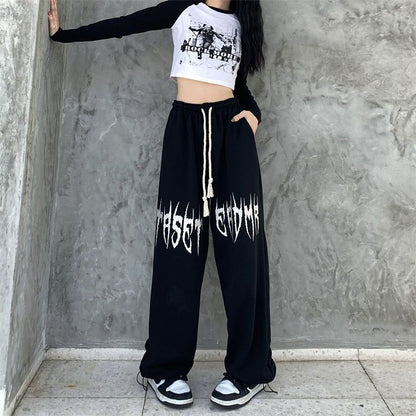 Damen Baggy-Hose Graffiti-Design