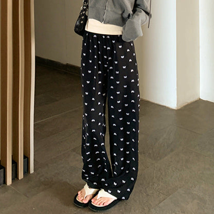 Damen Palazzo-Hose Elegantes Muster Norvielle