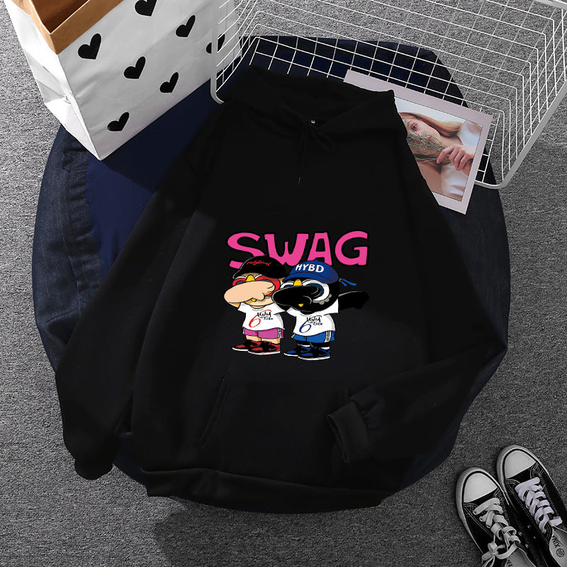 Damen Hoodie Cartoon-Design Norvielle