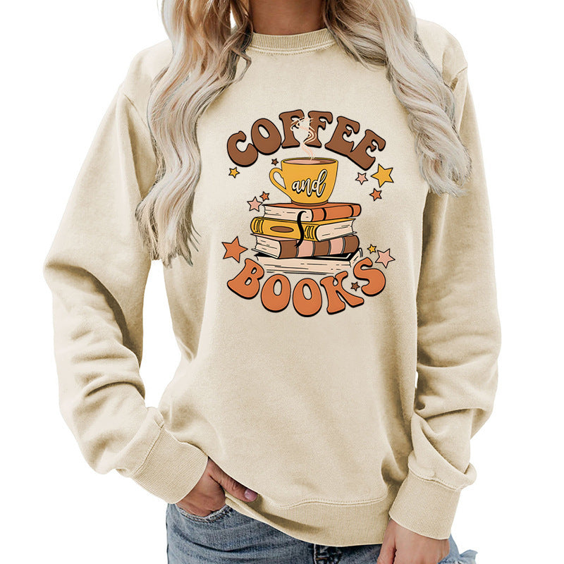 Damen Sweatshirt Kaffeebuch-Design Norvielle - Norvielle