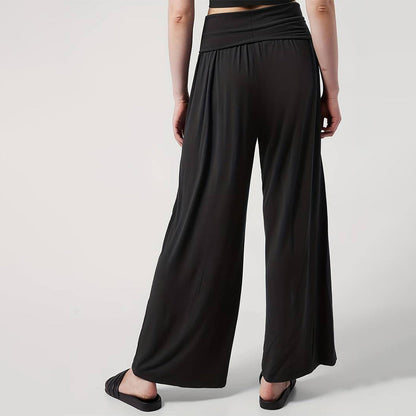 Damen Jerseyhose Elastischer Bund Hochtailliert