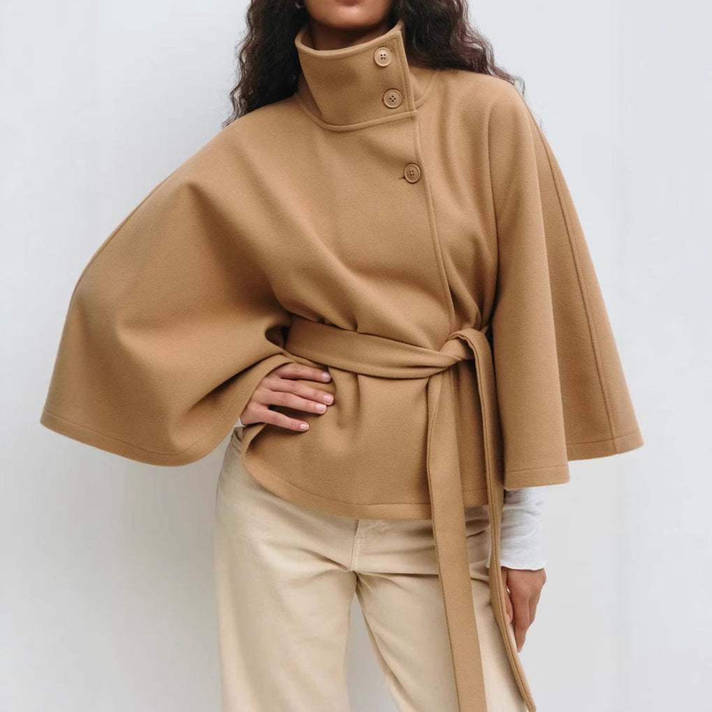Damen Übergangsjacke Weites Modell Elegante Taillierung - Norvielle