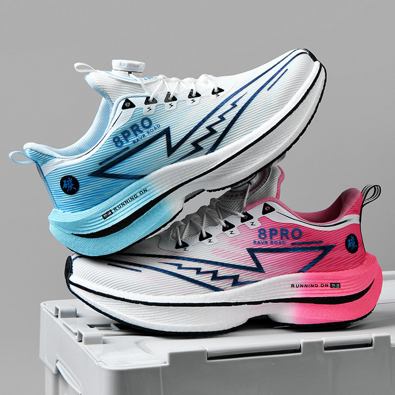 Damen Laufschuhe Schnellschnürung Struktursohle