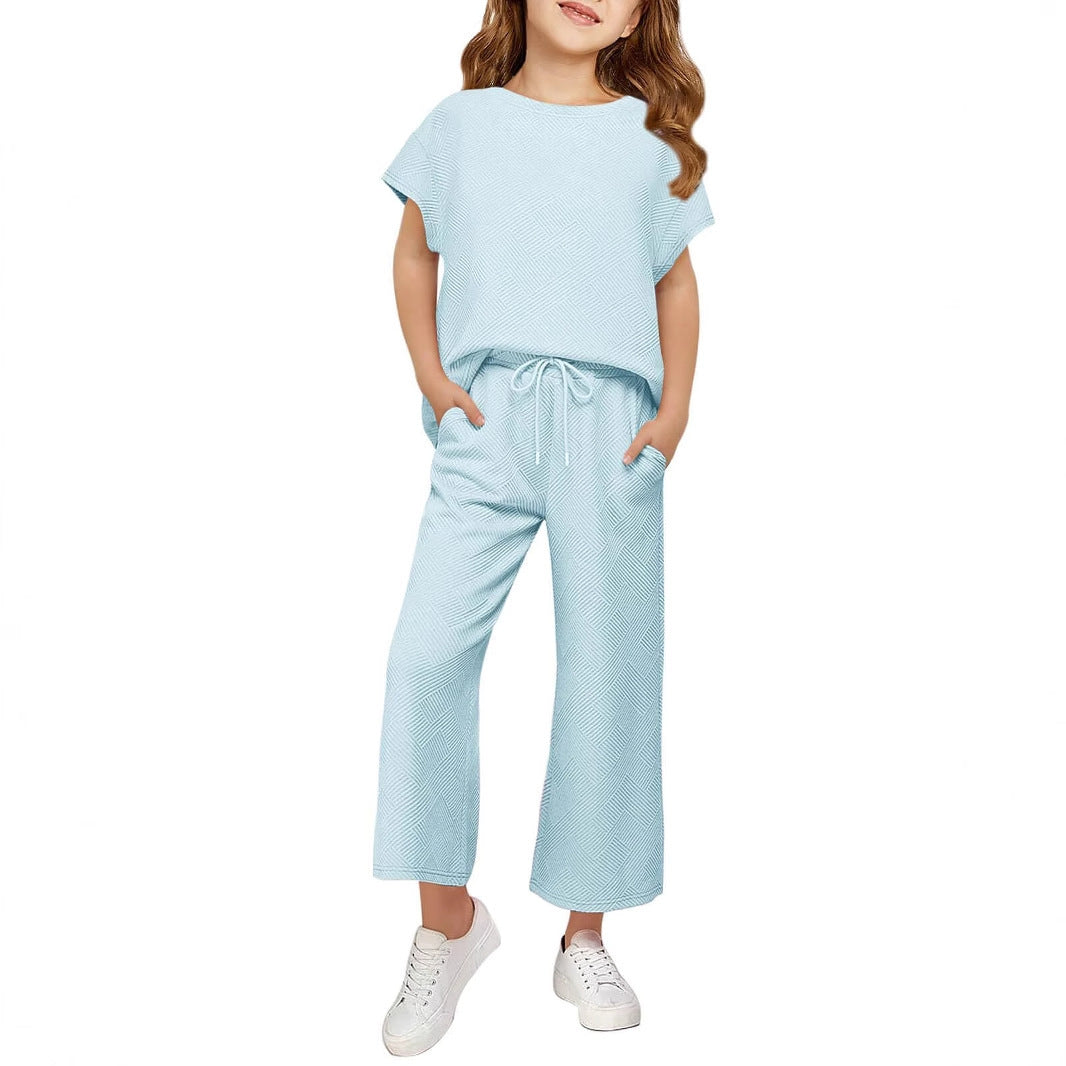 Damen Schlafanzug-Set Weites Oberteil Lockere Hosen Norvielle