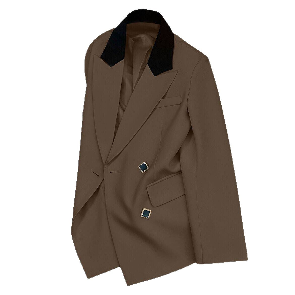 Damen Doppelreiher Blazer Norvielle Elegantes Design