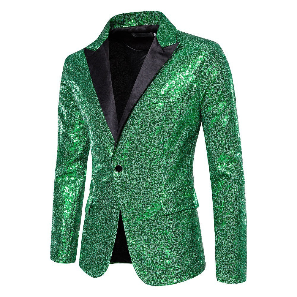 Herren Blazer Pailletten schimmernd Norvielle