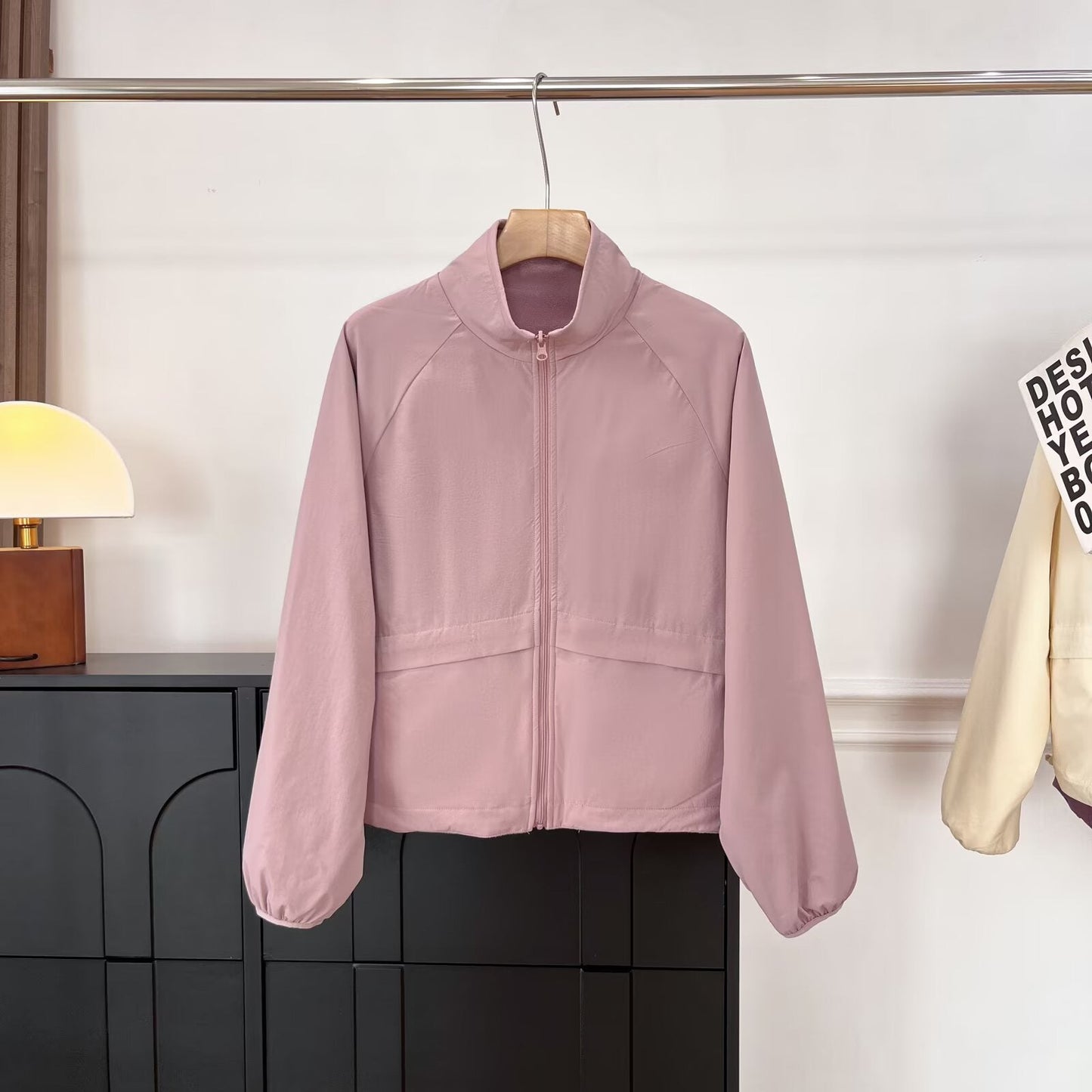 Damen Fleecejacke Kuschelig Hochkragen Eingrifftaschen Norvielle