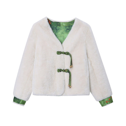 Damen Strickjacke Kuschelig Elegantes Detail Beige