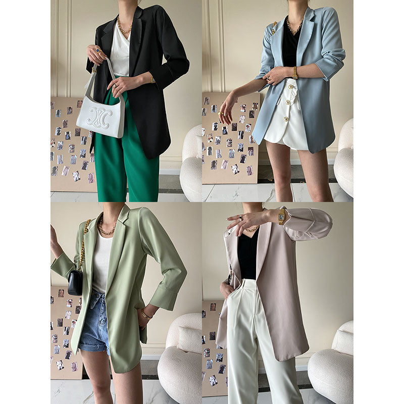 Damen Blazer Moderner Schnitt Norvielle