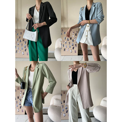 Damen Blazer Moderner Schnitt Norvielle