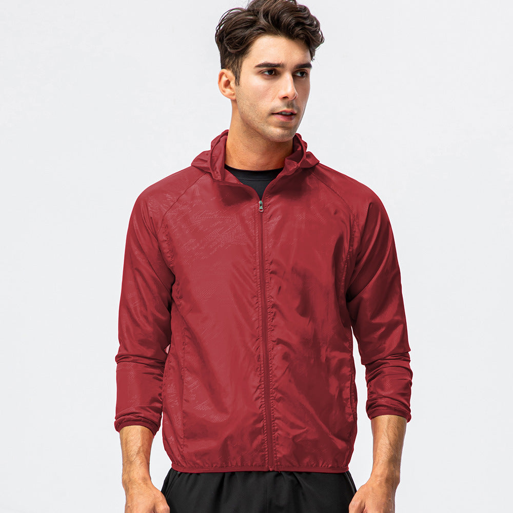 Herren Laufjacke Leicht Atmungsaktiv Reflektierend
