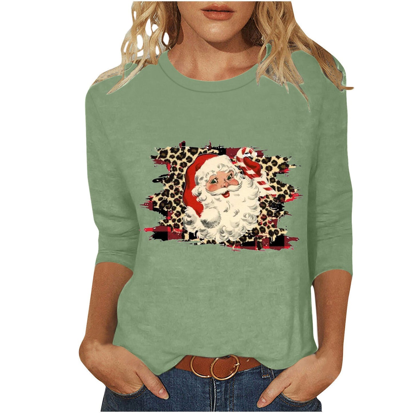 Damen Sweatshirt Weihnachtsmotiv Norvielle