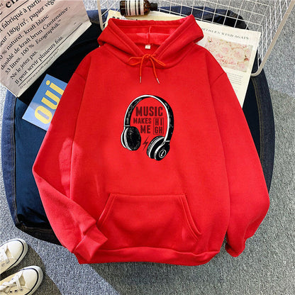 Damen Kapuzenpullover Musik-Design