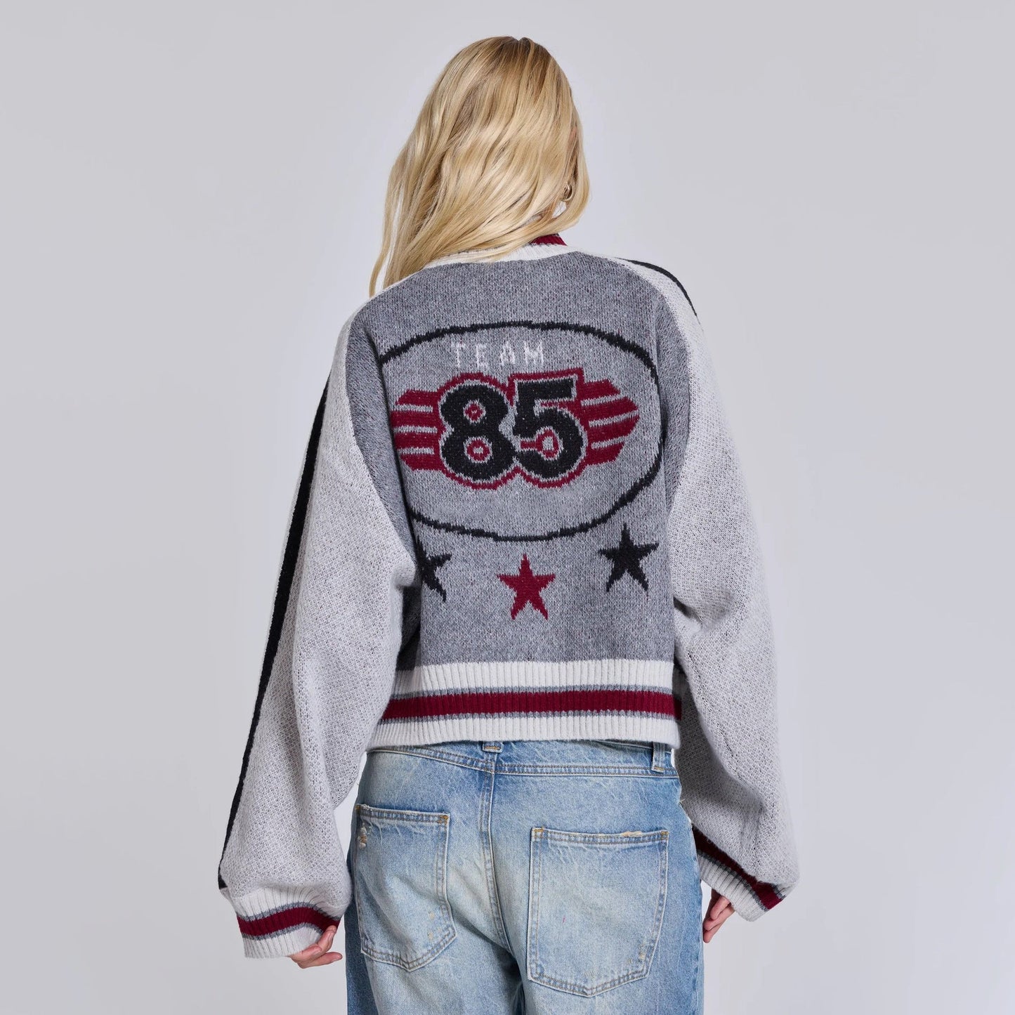 Damen Sweater Gestrickt Bequem Norvielle Emblem