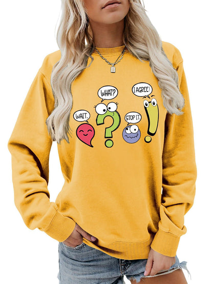 Damen Pullover Lässig Humorvolles Motiv Norvielle