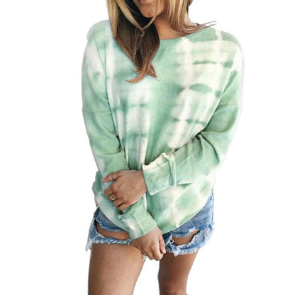 Damen Sweatshirt Batik-Design Lässig Norvielle