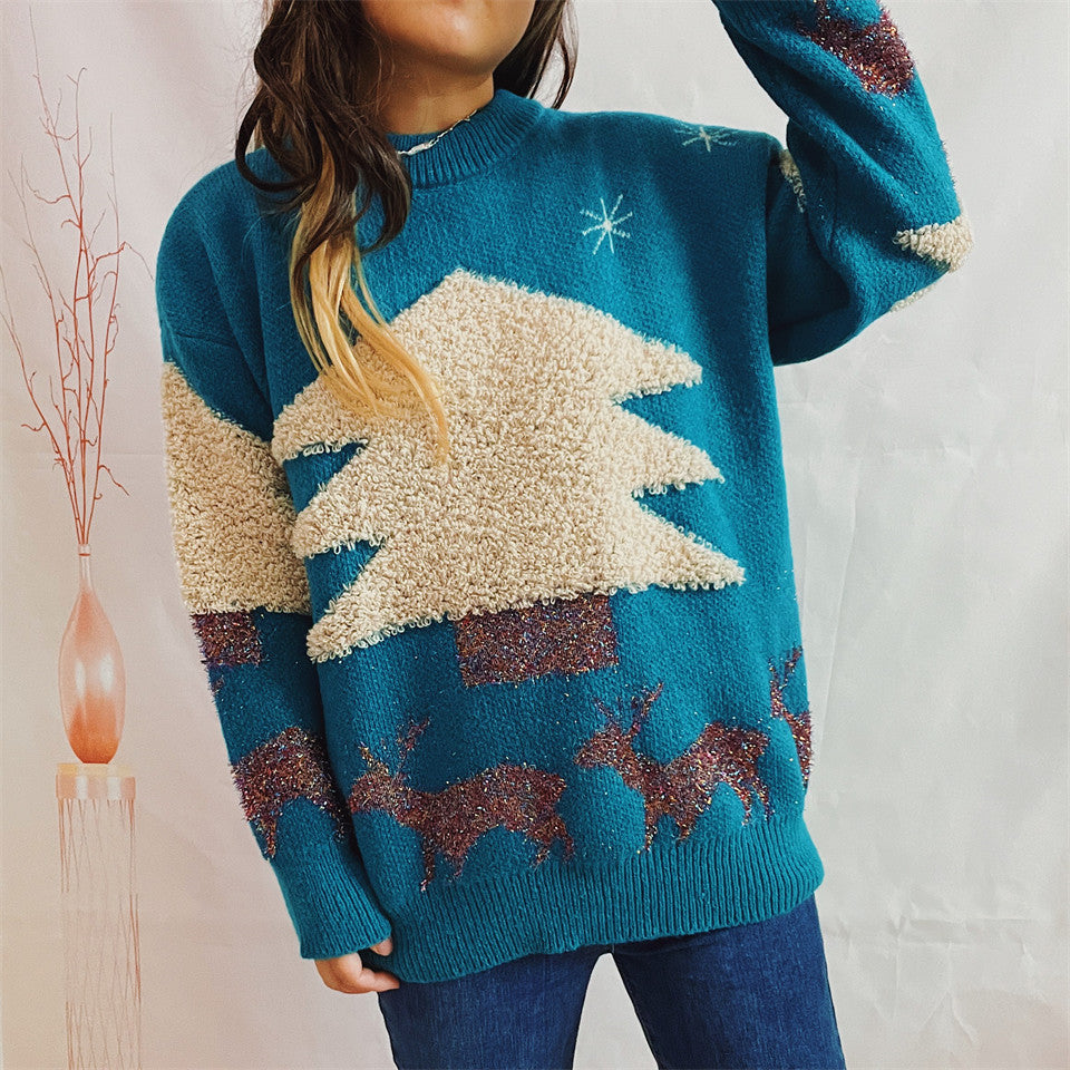 Damen Winterpullover Kuschelig Festlich Norvielle