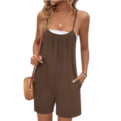 Damen Jumpsuit Weites Bein Freizeitlook Norvielle