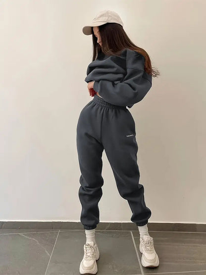 Damen Sweatanzug Oversized Elastisch