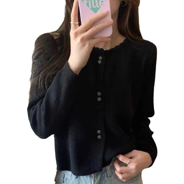 Damen Strickjacke Elegantes Design mit Knöpfen Norvielle